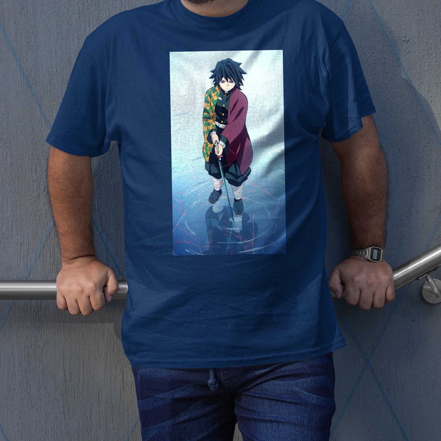 Eleven Water Breath Giyu T-Shirt, Demon Slayer: Kimetsu no Yaiba Shirt, Demon Slayer Characters Shirt, Anime Art Shirt
