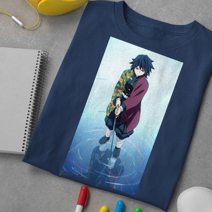 Eleven Water Breath Giyu T-Shirt, Demon Slayer: Kimetsu no Yaiba Shirt, Demon Slayer Characters Shirt, Anime Art Shirt