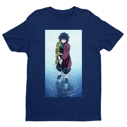 Eleven Water Breath Giyu T-Shirt, Demon Slayer: Kimetsu no Yaiba Shirt, Demon Slayer Characters Shirt, Anime Art Shirt