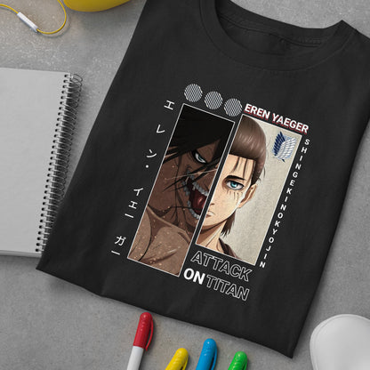 Eren Yaeger Shirt, Attack Titan Shirt, AOT Shirt, Eren Yaeger Shirt, Anime Graphic Tee, Anime Gifts