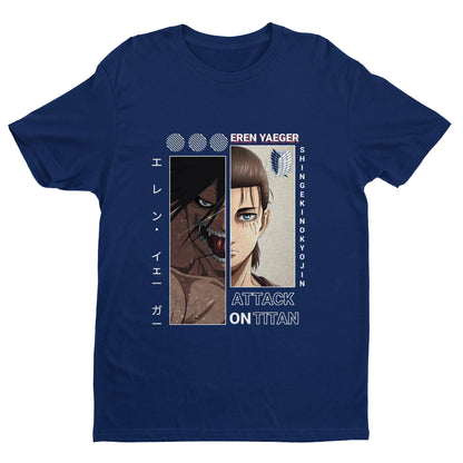 Eren Yaeger Shirt, Attack Titan Shirt, AOT Shirt, Eren Yaeger Shirt, Anime Graphic Tee, Anime Gifts