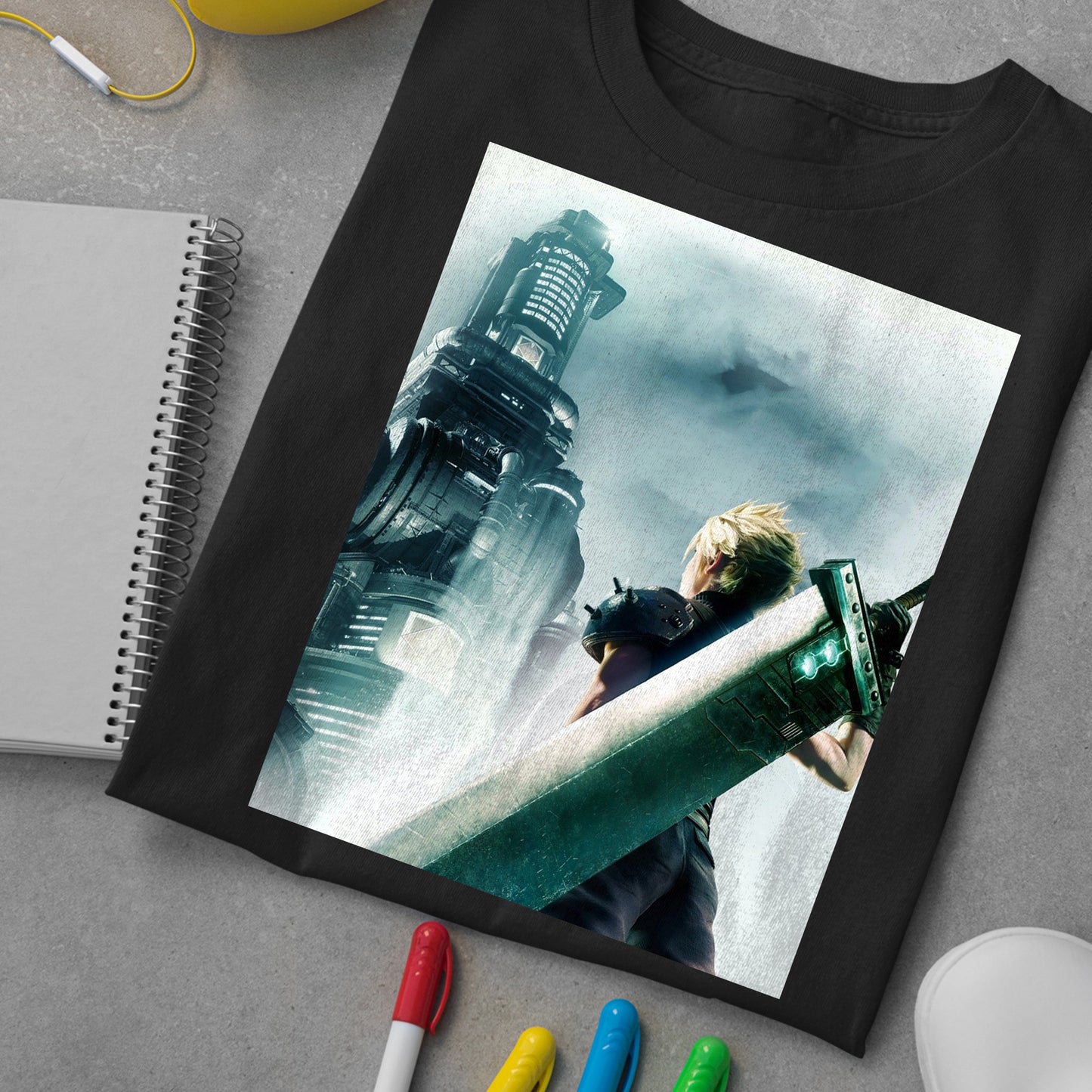 FF7 VII Cover Unisex T-shirt, Gamer Shirt, Gaming Gift