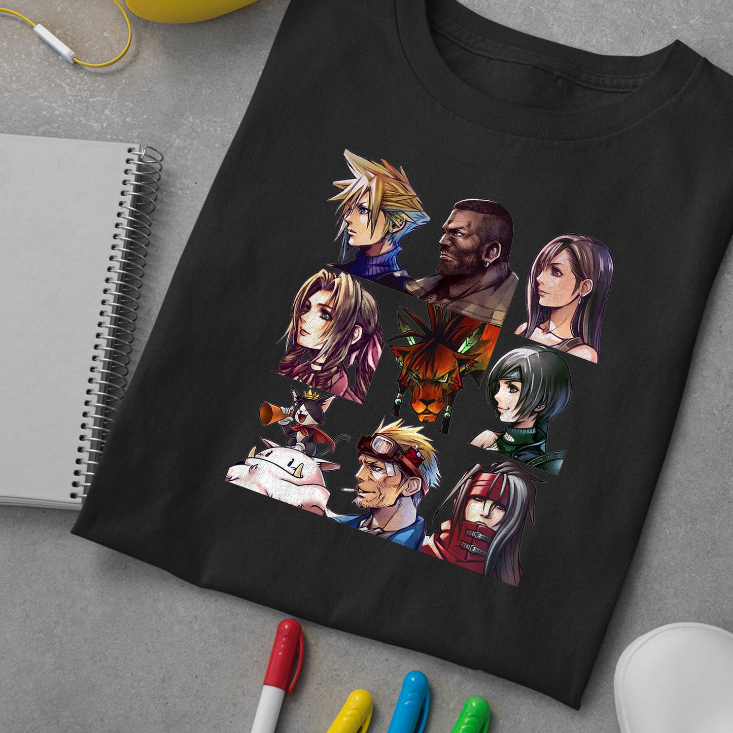 Final Fantasy VII Tetsuya Nomura Portraits Premium Unisex T-shirt