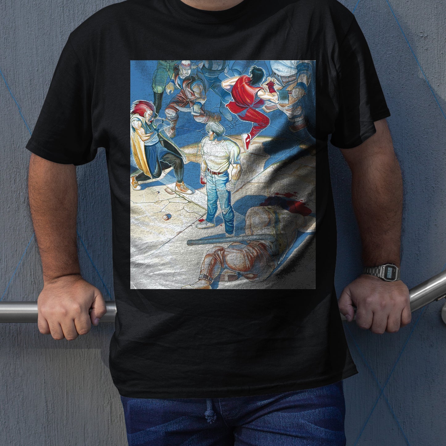 Final Fighter Arcade Cover Premium Unisex T-shirt