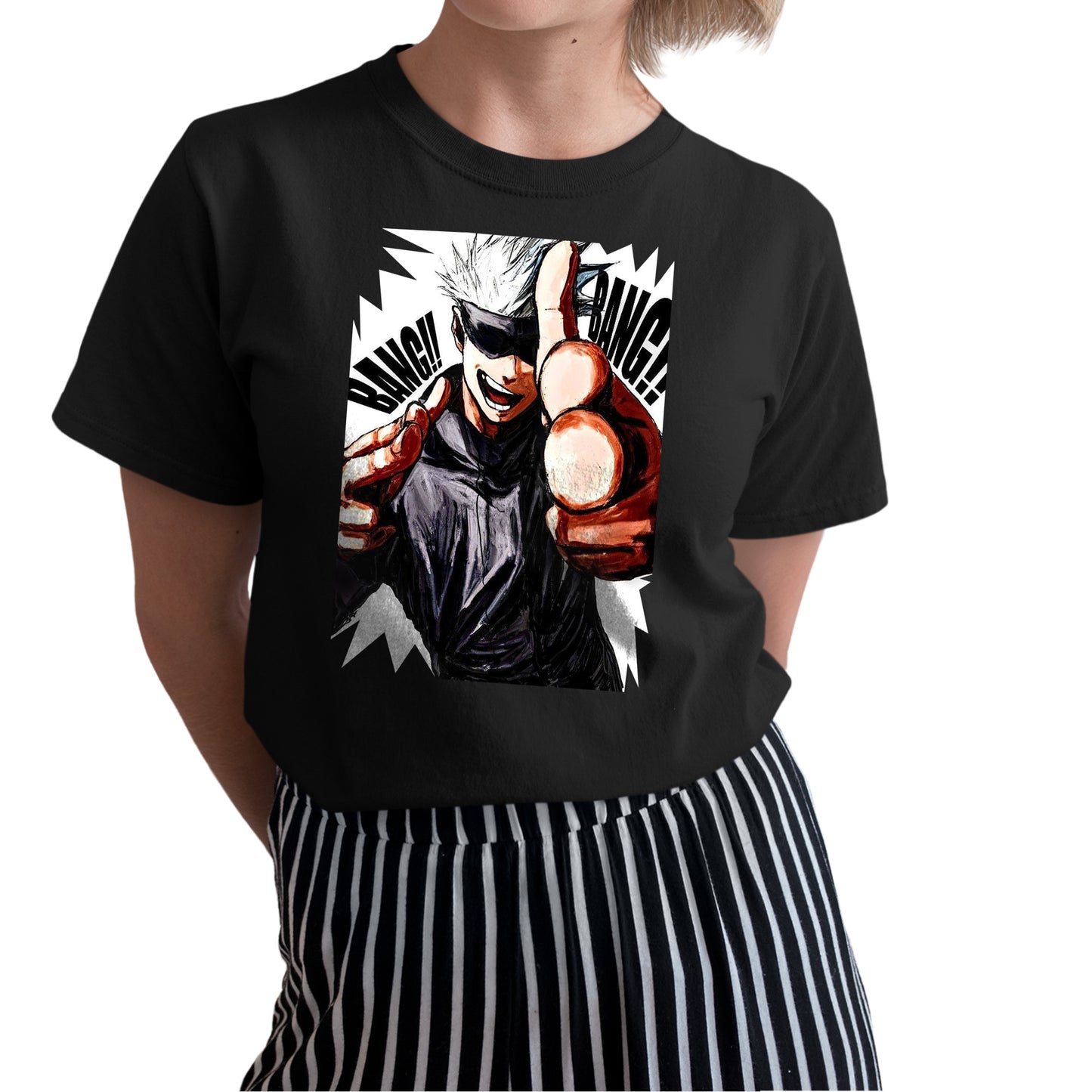 Gojo Satoru Bang Bang JJK Shirt, Gojo Satoru Shirt, Gojo Shirt, Gojo Graphic Shirt, Anime Shirt