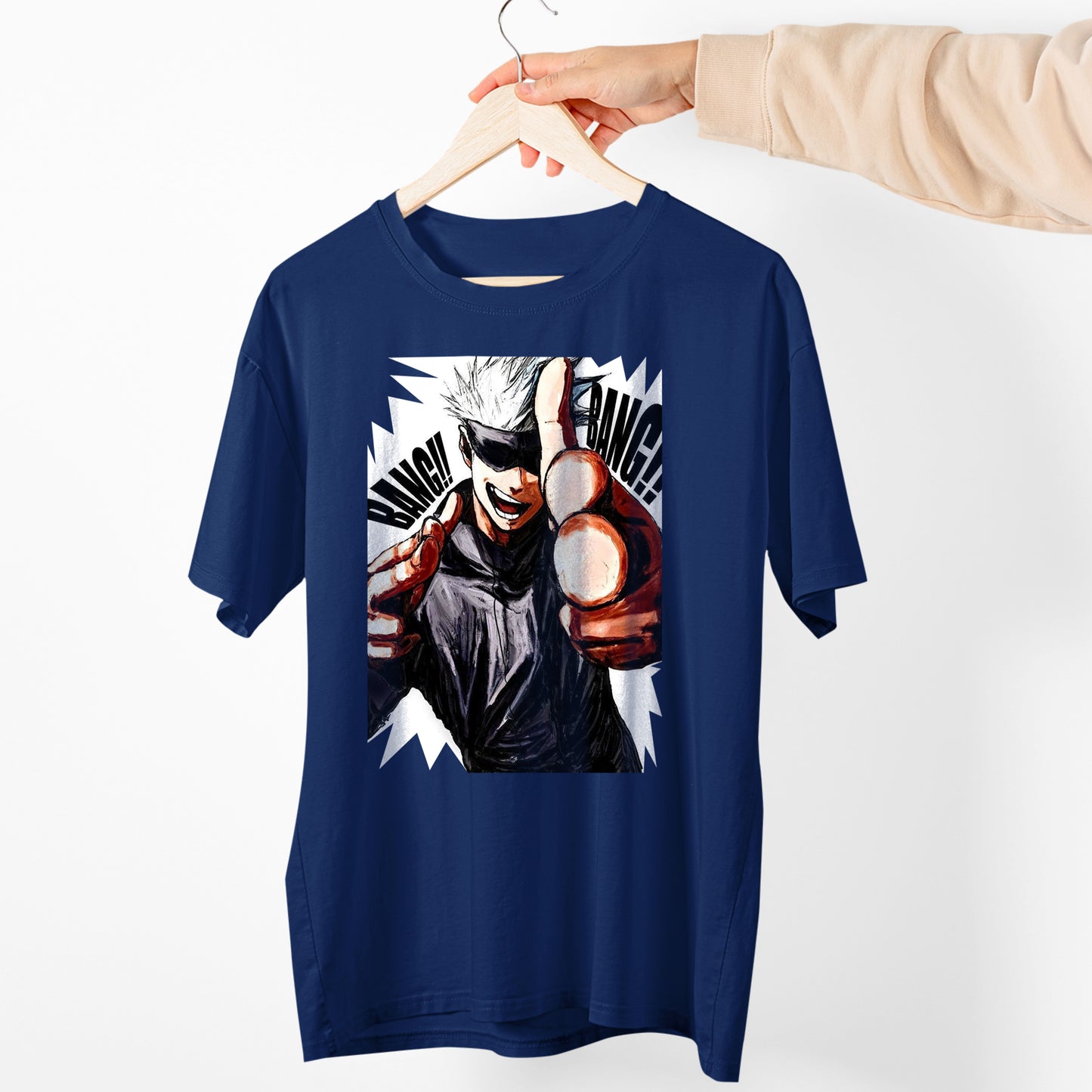 Gojo Satoru Bang Bang JJK Shirt, Gojo Satoru Shirt, Gojo Shirt, Gojo Graphic Shirt, Anime Shirt