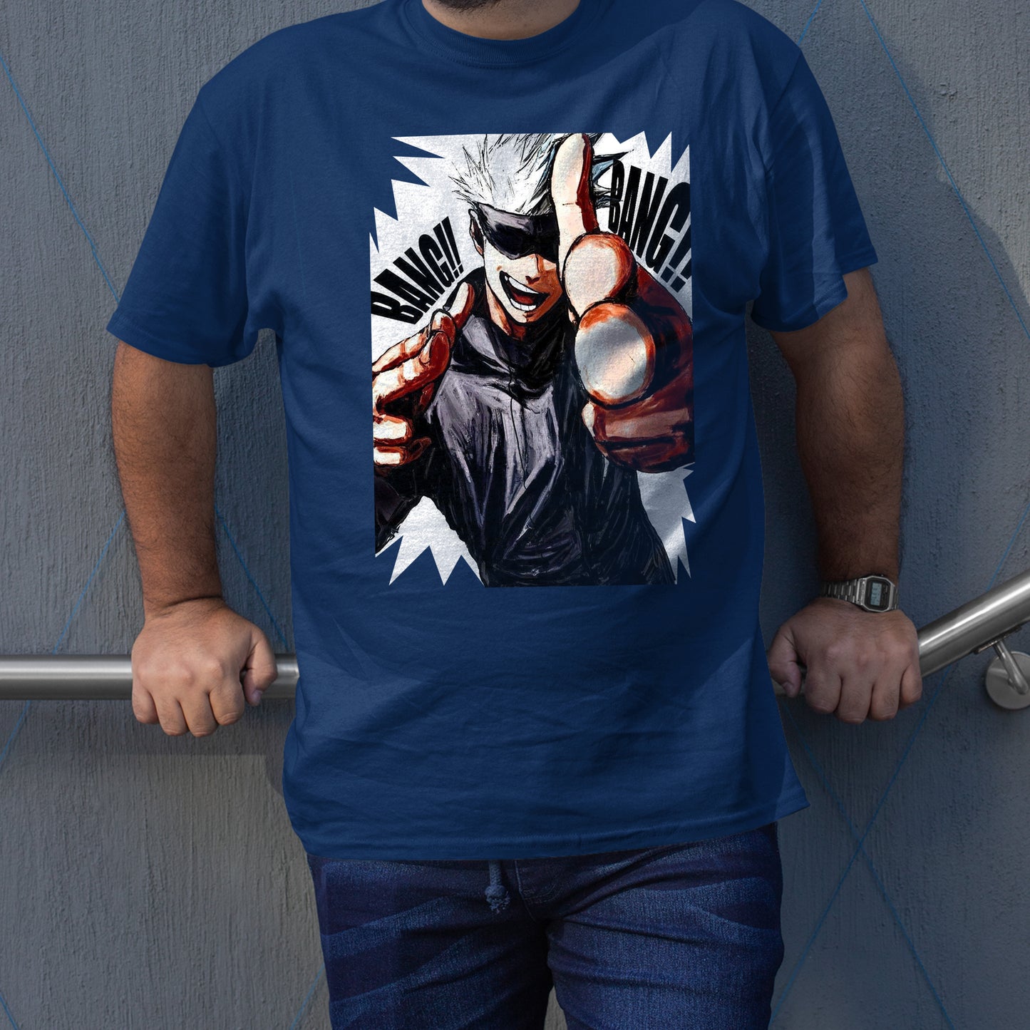 Gojo Satoru Bang Bang JJK Shirt, Gojo Satoru Shirt, Gojo Shirt, Gojo Graphic Shirt, Anime Shirt