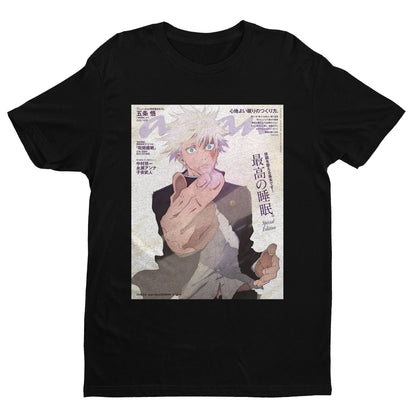 Gojo Satoru Cover Manga Special Edition Shirt, Gojo Cat Shirt, Jujutsu Kaisen Shirt, Anime Shirt, Gojo Pocket Shirt, Unisex Shirt