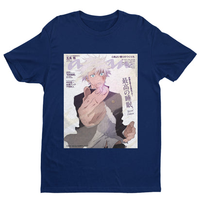 Gojo Satoru Cover Manga Special Edition Shirt, Gojo Cat Shirt, Jujutsu Kaisen Shirt, Anime Shirt, Gojo Pocket Shirt, Unisex Shirt