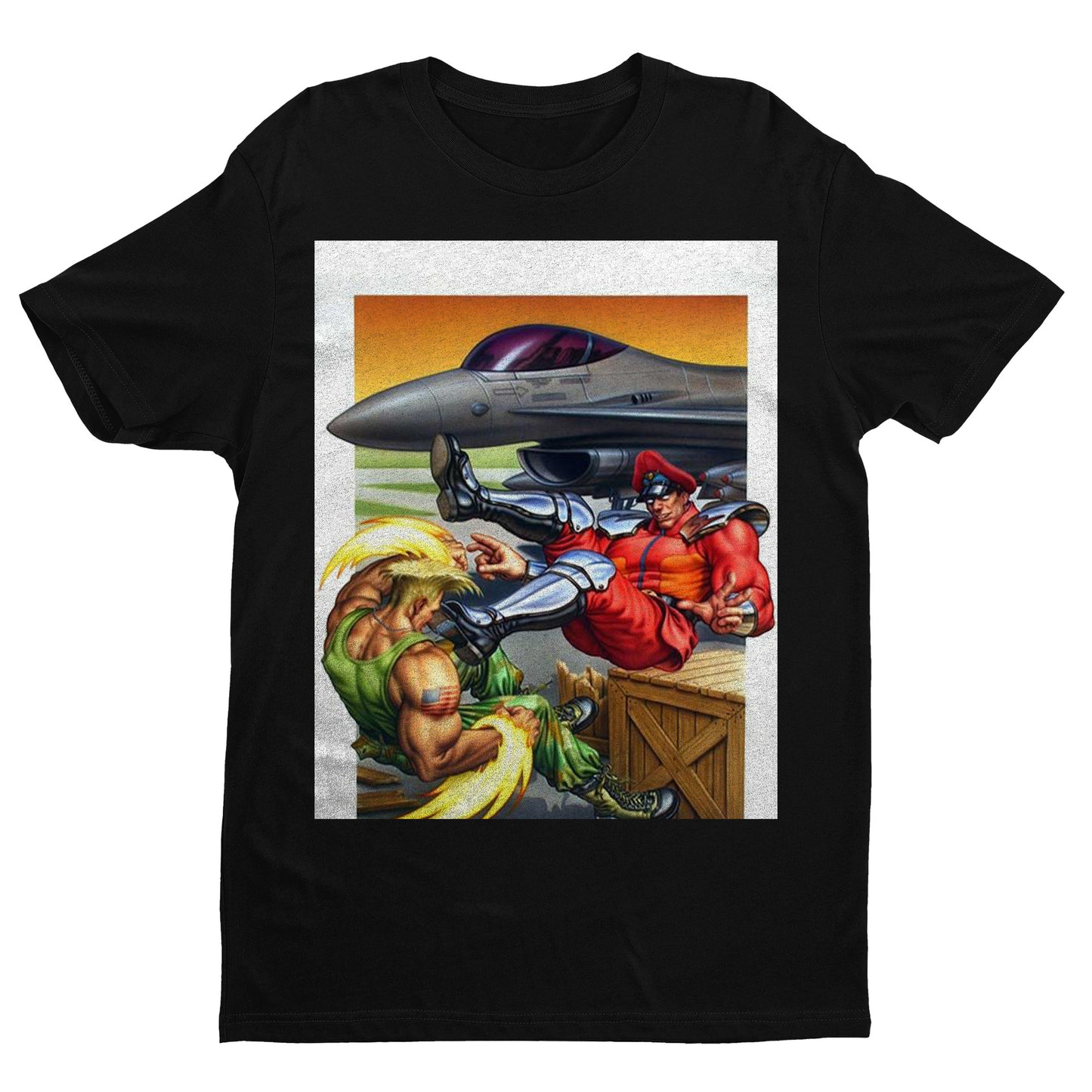 Guile VS Bison Scissor Kick Cover Unisex T-shirt, Gamer Shirt, Gaming Gift
