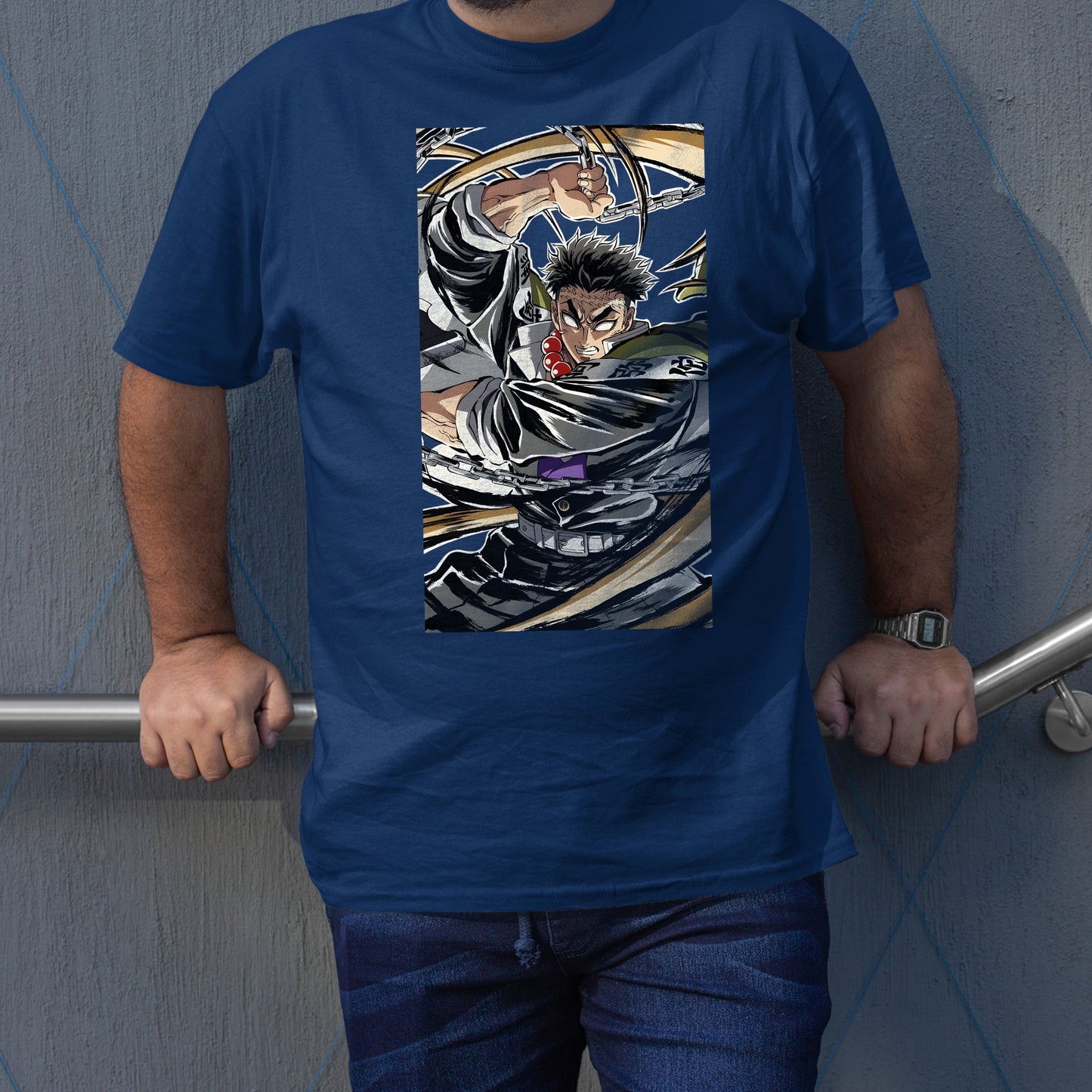 Gyomei Himejima Fighting Shirt | Demon Slayer: Kimetsu no Yaiba Premium Unisex T-Shirt