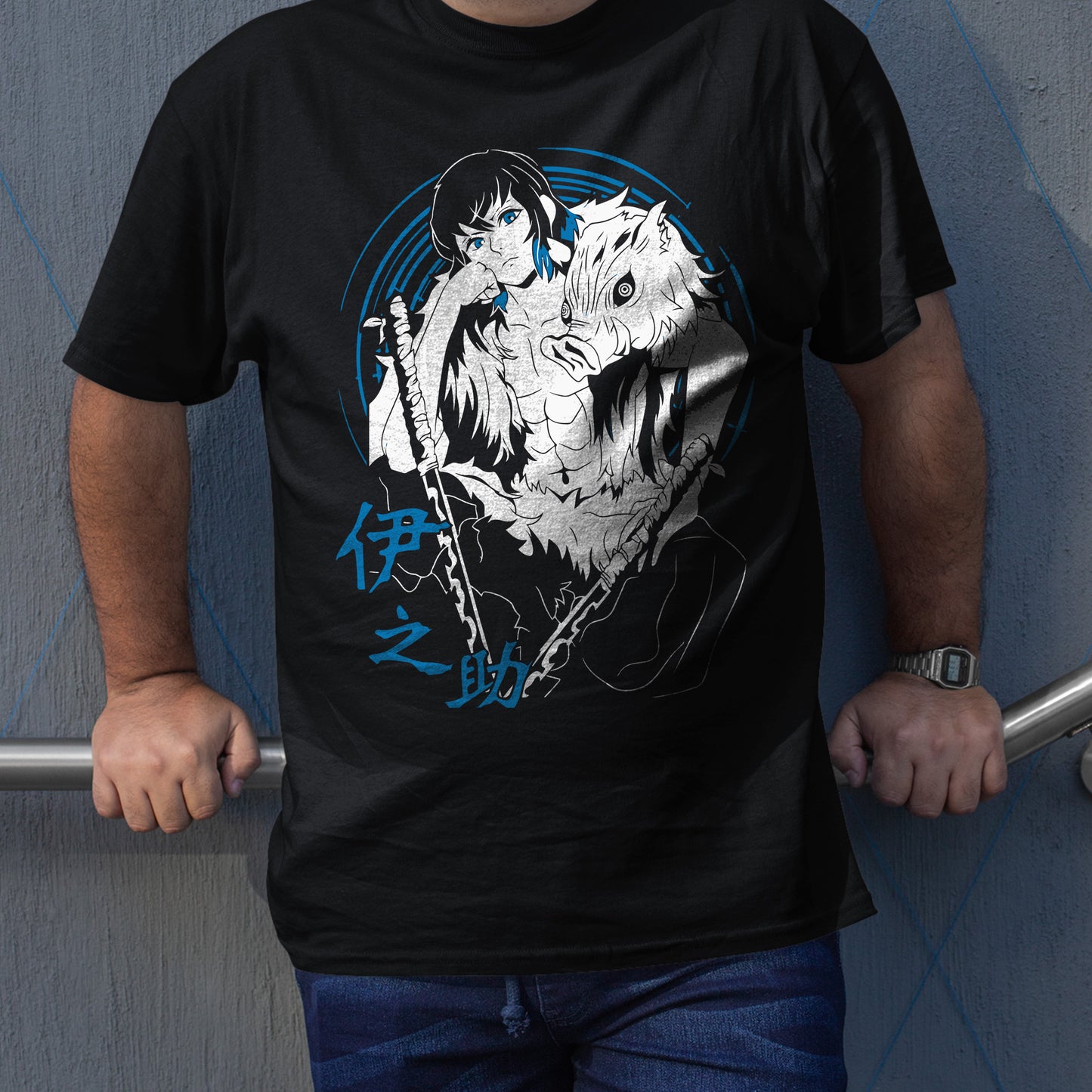 Inosuke Hashibira Exclusive Art | Demon Slayer: Kimetsu no Yaiba Premium Unisex T-Shirt