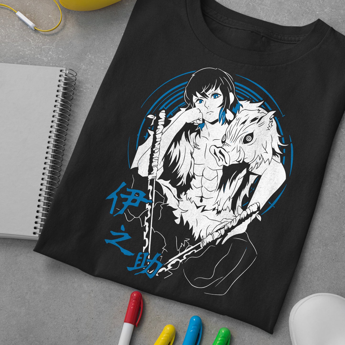 Inosuke Hashibira Exclusive Art | Demon Slayer: Kimetsu no Yaiba Premium Unisex T-Shirt