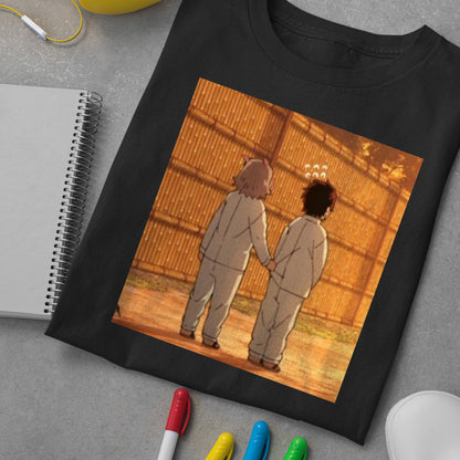 Inosuke & Tanjiro KNY Shy | Demon Slayer: Kimetsu no Yaiba Premium Unisex T-Shirt