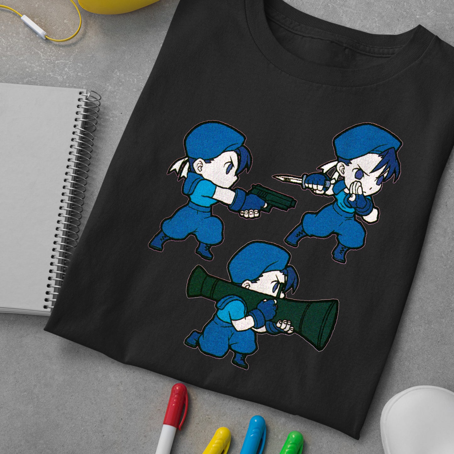Jill Chun Valentine Li Varients | Ghibi Art Premium Unisex T-shirt