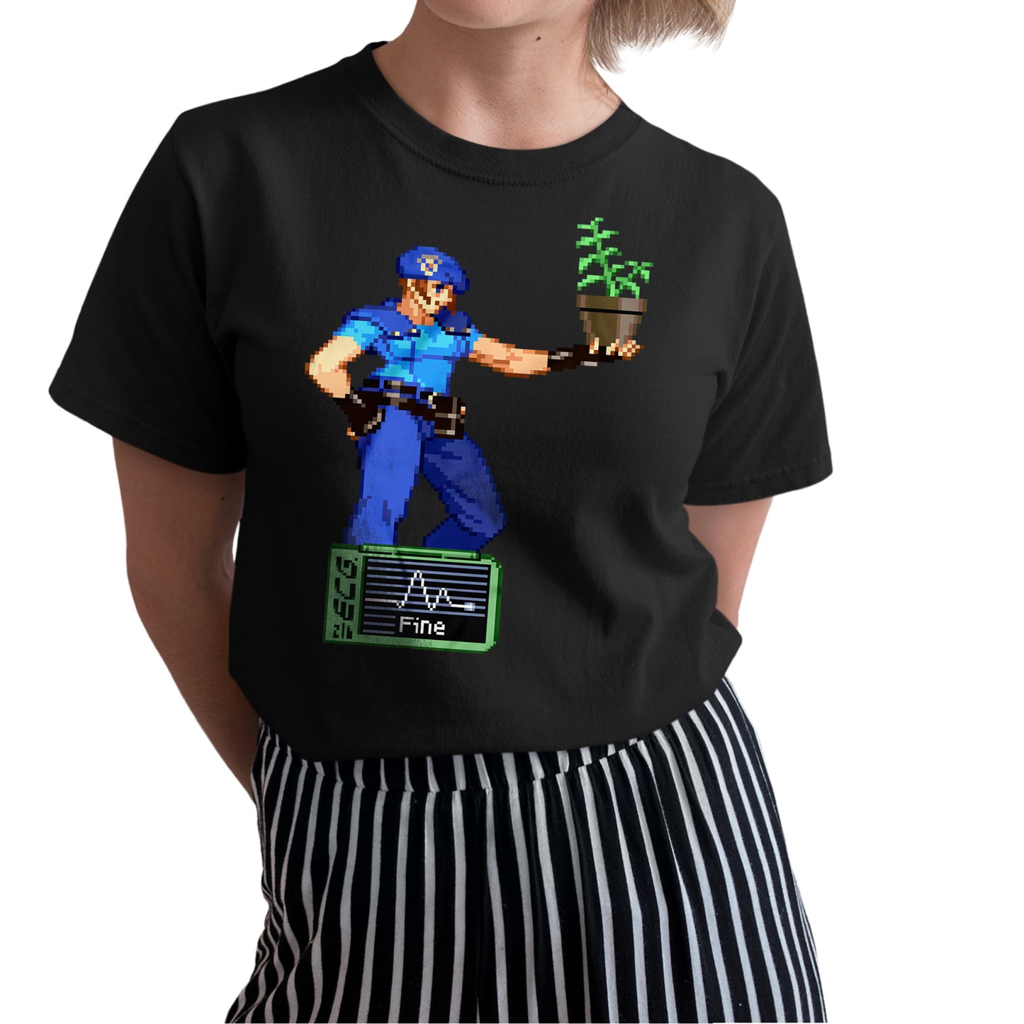 Jill Valentine with Fine Health Icon | Resident Evil 3 Premium Unisex T-shirt