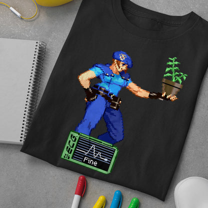 Jill Valentine with Fine Health Icon | Resident Evil 3 Premium Unisex T-shirt