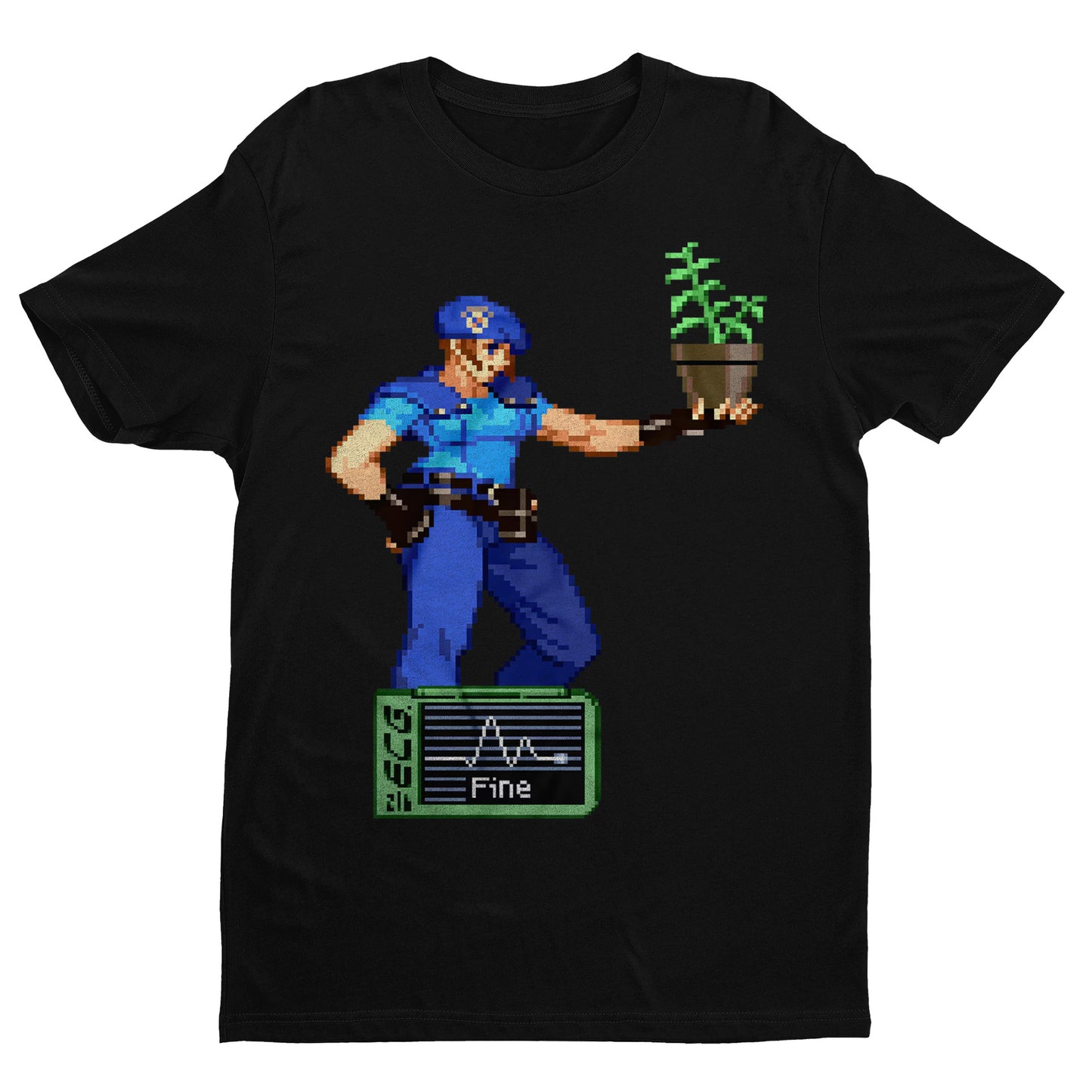 Jill Valentine with Fine Health Icon | Resident Evil 3 Premium Unisex T-shirt