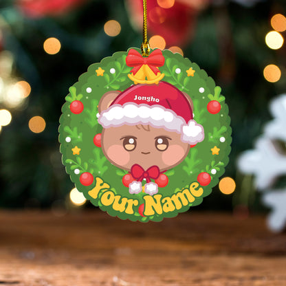 Ateez Ornaments, Custom Name Ornament For Atiny, Kpop Decor