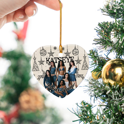 Personalized Katseye Ornament, Kpop Gift, Katseye Beautiful Chaos