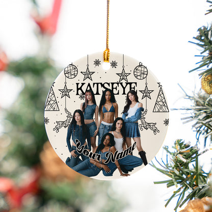 Personalized Katseye Ornament, Kpop Gift, Katseye Beautiful Chaos