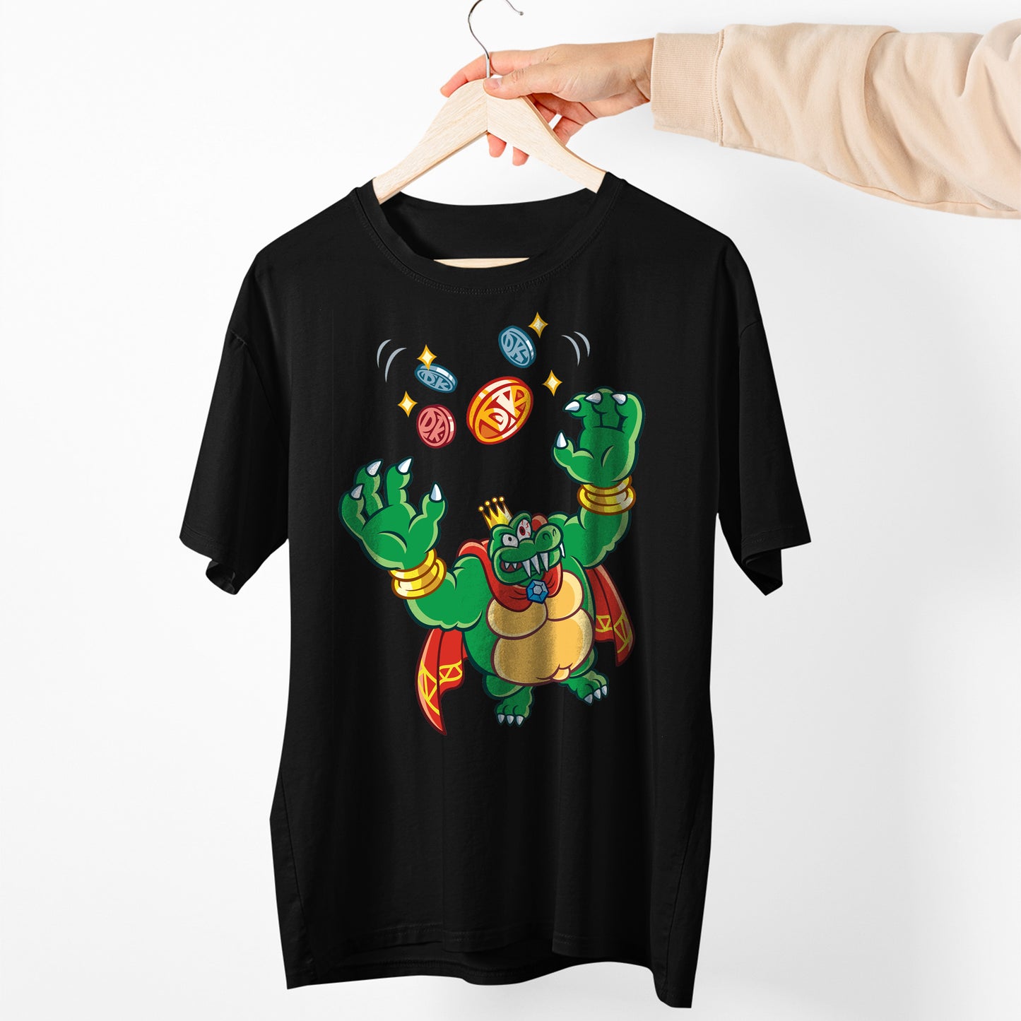 Kaptain King K Rool With Donkey Koins Unisex T-shirt, Gamer Shirt, Gaming Gift