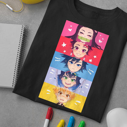 Kimetsu no Yaiba DemonSlayer Characters Ghibli Style | Demon Slayer: Kimetsu no Yaiba Premium Unisex T-Shirt