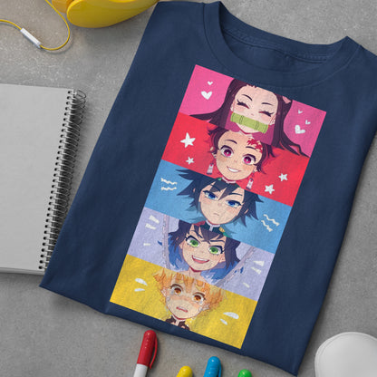 Kimetsu no Yaiba DemonSlayer Characters Ghibli Style | Demon Slayer: Kimetsu no Yaiba Premium Unisex T-Shirt