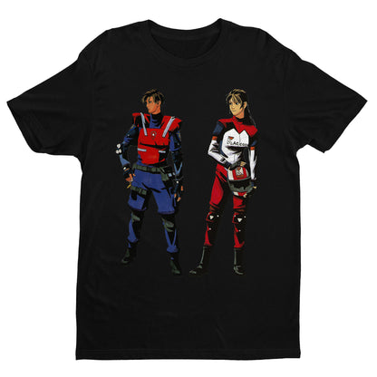 Leon & Elza Walker V2 Residence Evil 1.5 Unisex T-shirt, Gamer Shirt, Gaming Gift