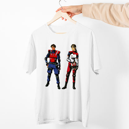 Leon & Elza Walker V2 Residence Evil 1.5 Unisex T-shirt, Gamer Shirt, Gaming Gift