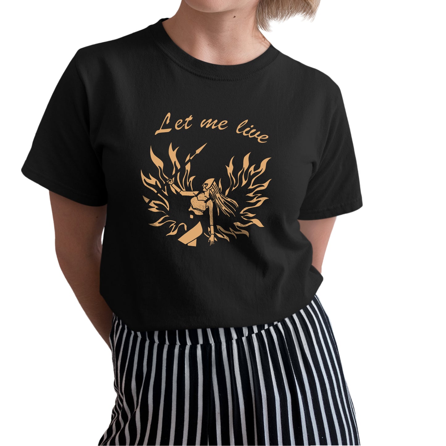 Let Me Live V2 Residence Evil Unisex T-shirt, Gamer Shirt, Gaming Gift