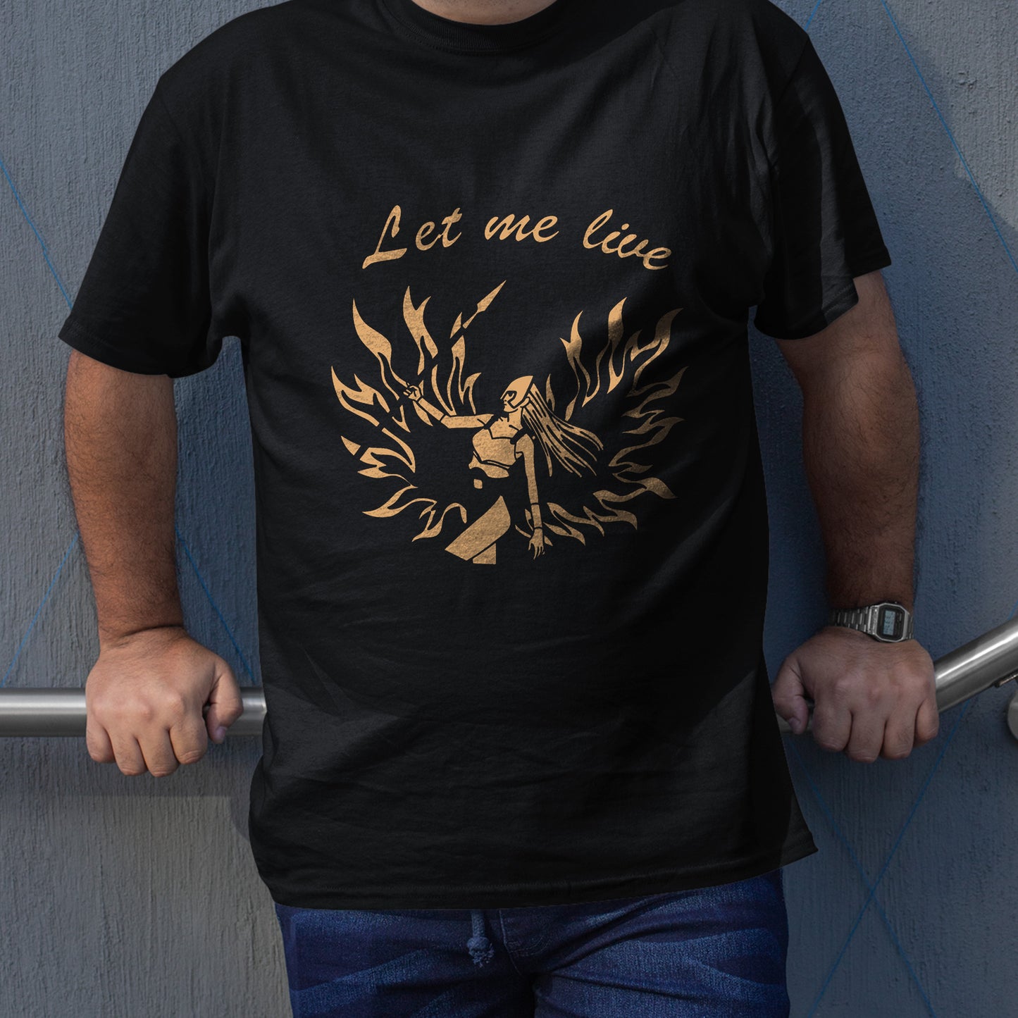 Let Me Live V2 Residence Evil Unisex T-shirt, Gamer Shirt, Gaming Gift