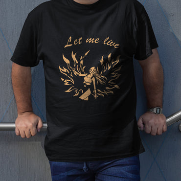Let Me Live V2 Residence Evil Unisex T-shirt, Gamer Shirt, Gaming Gift