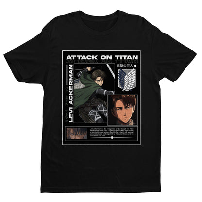 Levi Ackerman Attack On Titan Shirt, Limited Levi Ackerman Shirt, Vintage Retro Anime Shirt, Vintage 90s Shirt, Anime Manga Shirt, Gift For Otaku, Unisex T Shirt