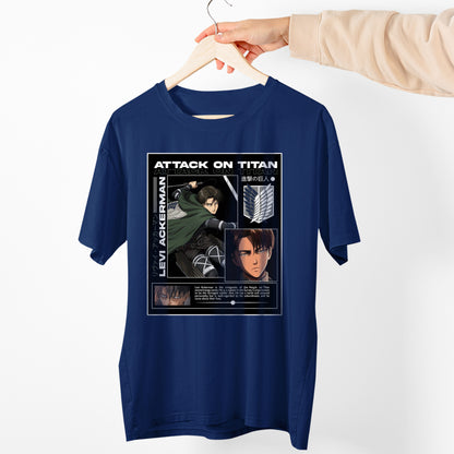 Levi Ackerman Attack On Titan Shirt, Limited Levi Ackerman Shirt, Vintage Retro Anime Shirt, Vintage 90s Shirt, Anime Manga Shirt, Gift For Otaku, Unisex T Shirt