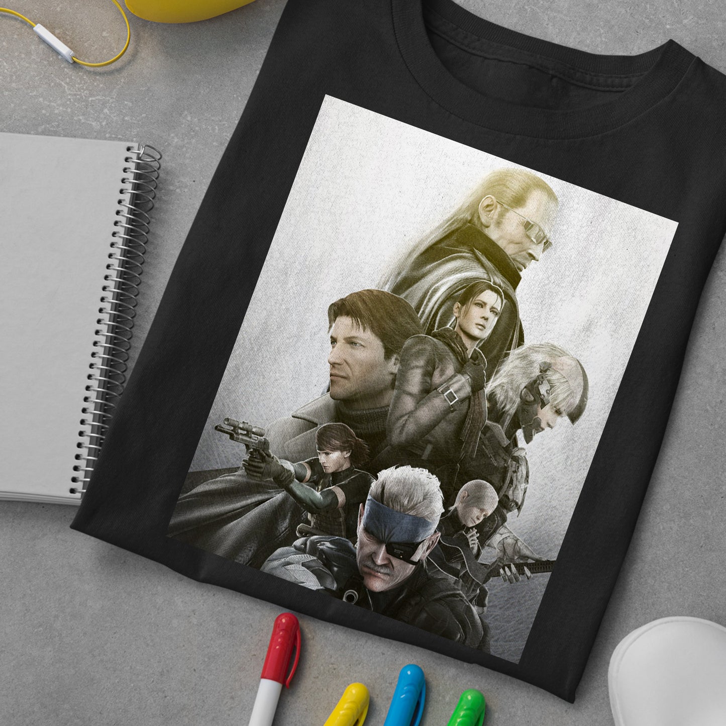 MGS 4 Promo Unisex T-shirt, Gamer Shirt, Gaming Gift