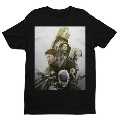 MGS 4 Promo Unisex T-shirt, Gamer Shirt, Gaming Gift