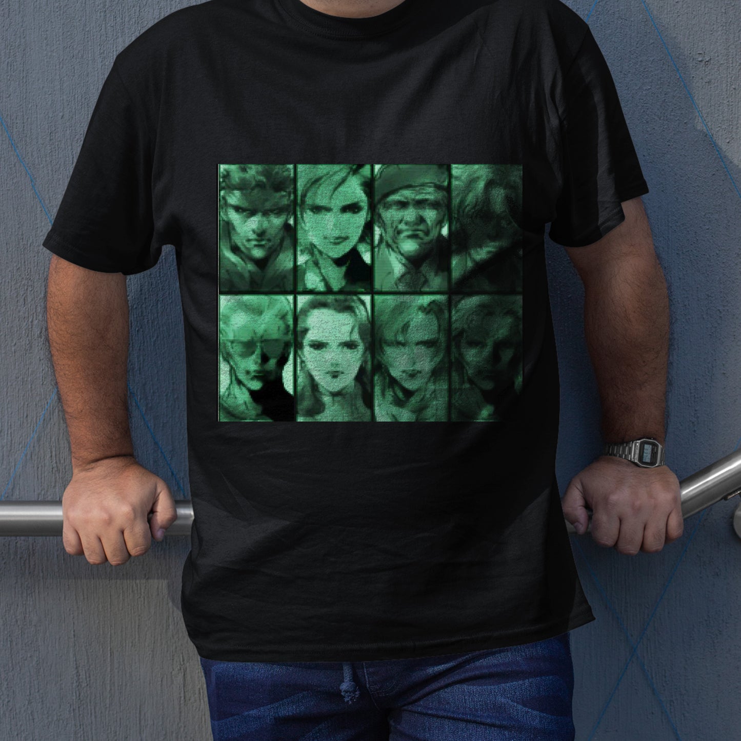 Metal Gear Solid Codec Portraits  Premium Unisex T-shirt