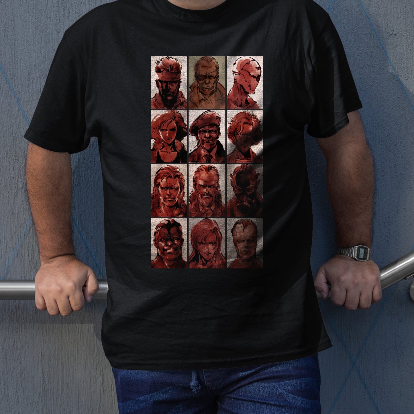 Metal Gear Solid  Foxhound Profiles Premium Unisex T-shirt