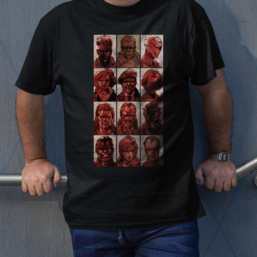 MGS Foxhound Profiles Unisex T-shirt, Gamer Shirt, Gaming Gift