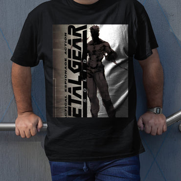 MGS Snake European Cover Unisex T-shirt, Gamer Shirt, Gaming Gift