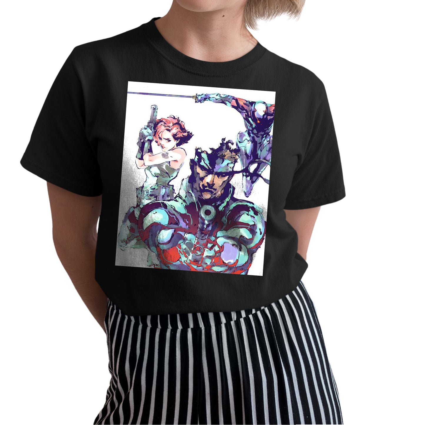 Metal Gear Solid Snake & Meryl Silverburgh Premium Unisex T-shirt