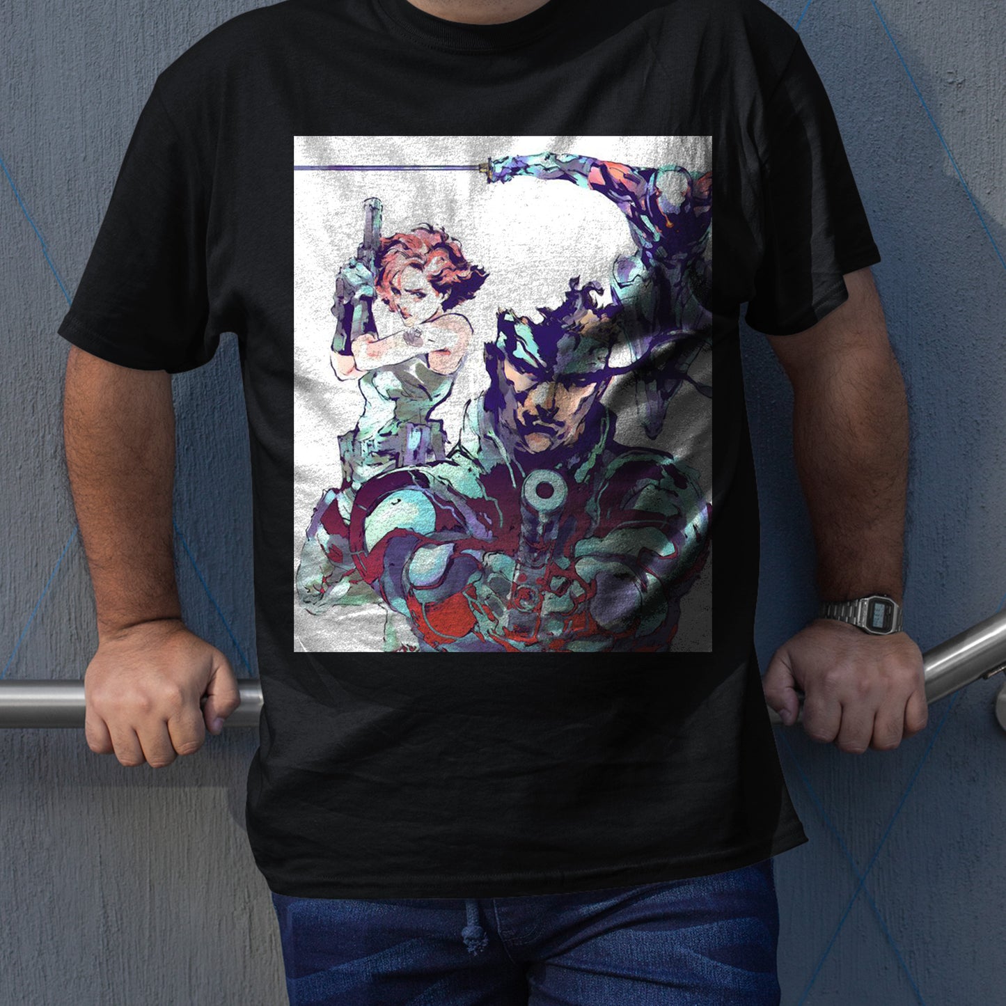 Metal Gear Solid Snake & Meryl Silverburgh Premium Unisex T-shirt