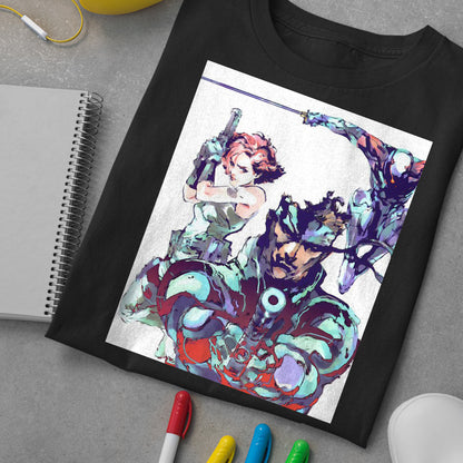 Metal Gear Solid Snake & Meryl Silverburgh Premium Unisex T-shirt