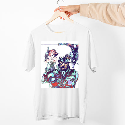 Metal Gear Solid Snake & Meryl Silverburgh Premium Unisex T-shirt