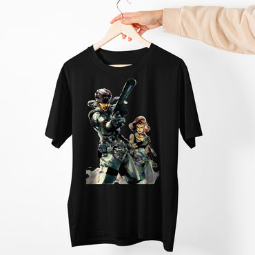 MGS Snake & Meryl V1 Unisex T-shirt, Gamer Shirt, Gaming Gift
