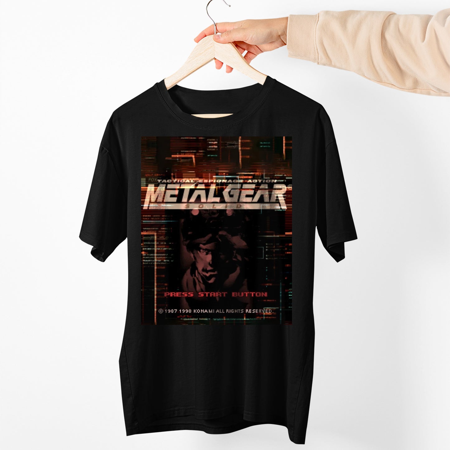 Metal Gear Solid Snake Press Start Premium Unisex T-shirt