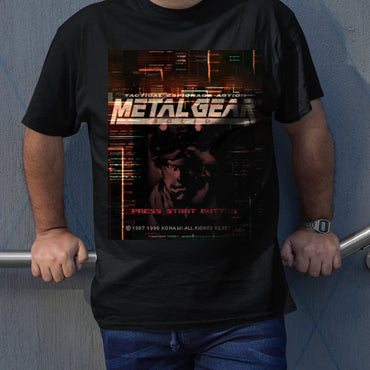 MGS Snake Press Start Unisex T-shirt, Gamer Shirt, Gaming Gift