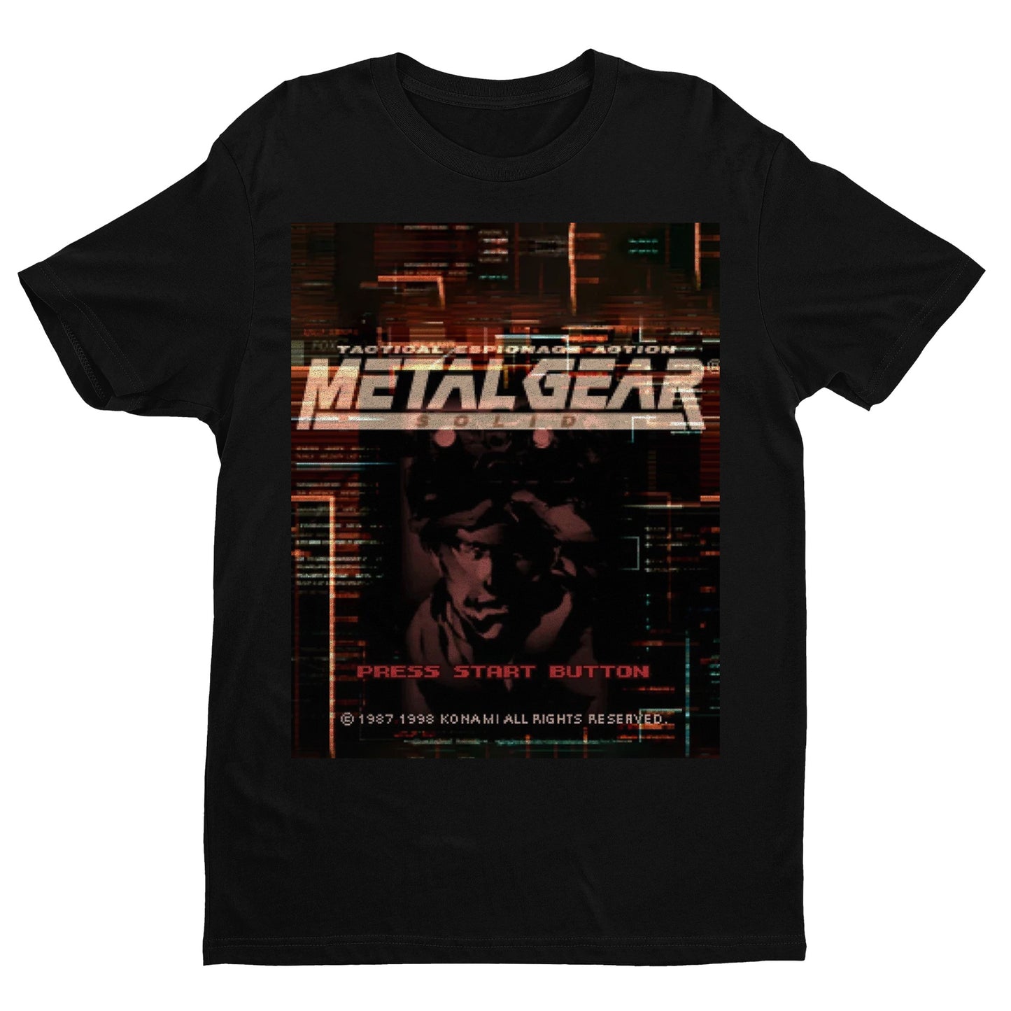 Metal Gear Solid Snake Press Start Premium Unisex T-shirt