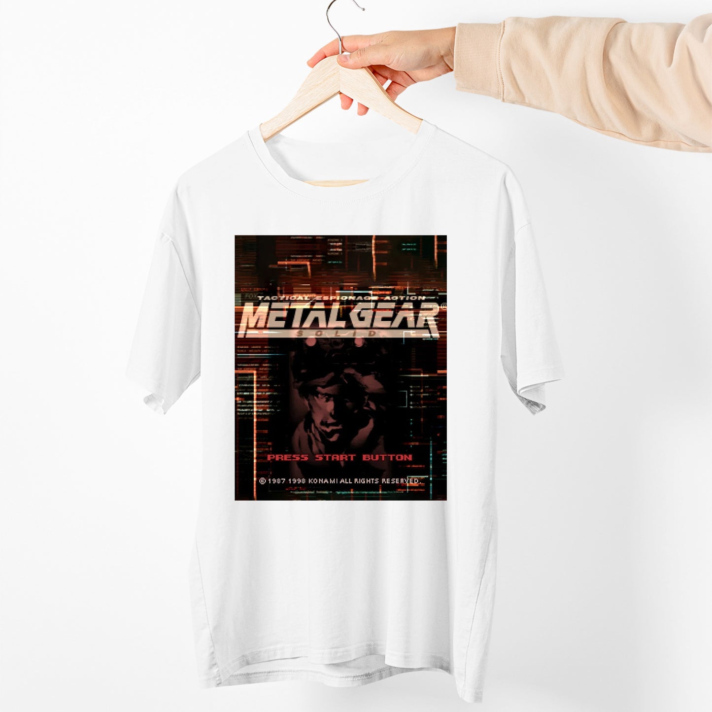 Metal Gear Solid Snake Press Start Premium Unisex T-shirt
